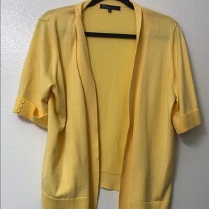 Coldwater Creek Sunny Yellow Cardigan